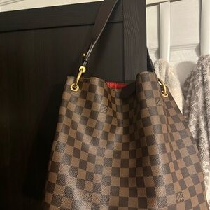 Louis Vuitton shoulder bag, red lining
